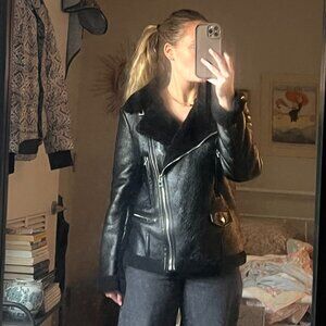 Bershake Leather Fall/Winter Fashion Coat